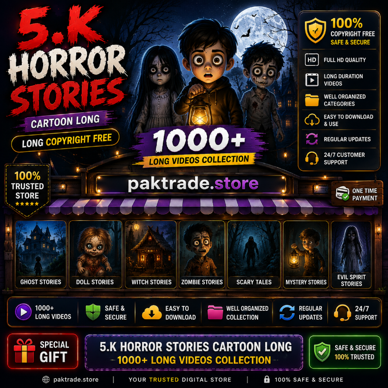 5K+ Horror Stories Cartoon Long Videos – 1000+ Horror Stories Collection
